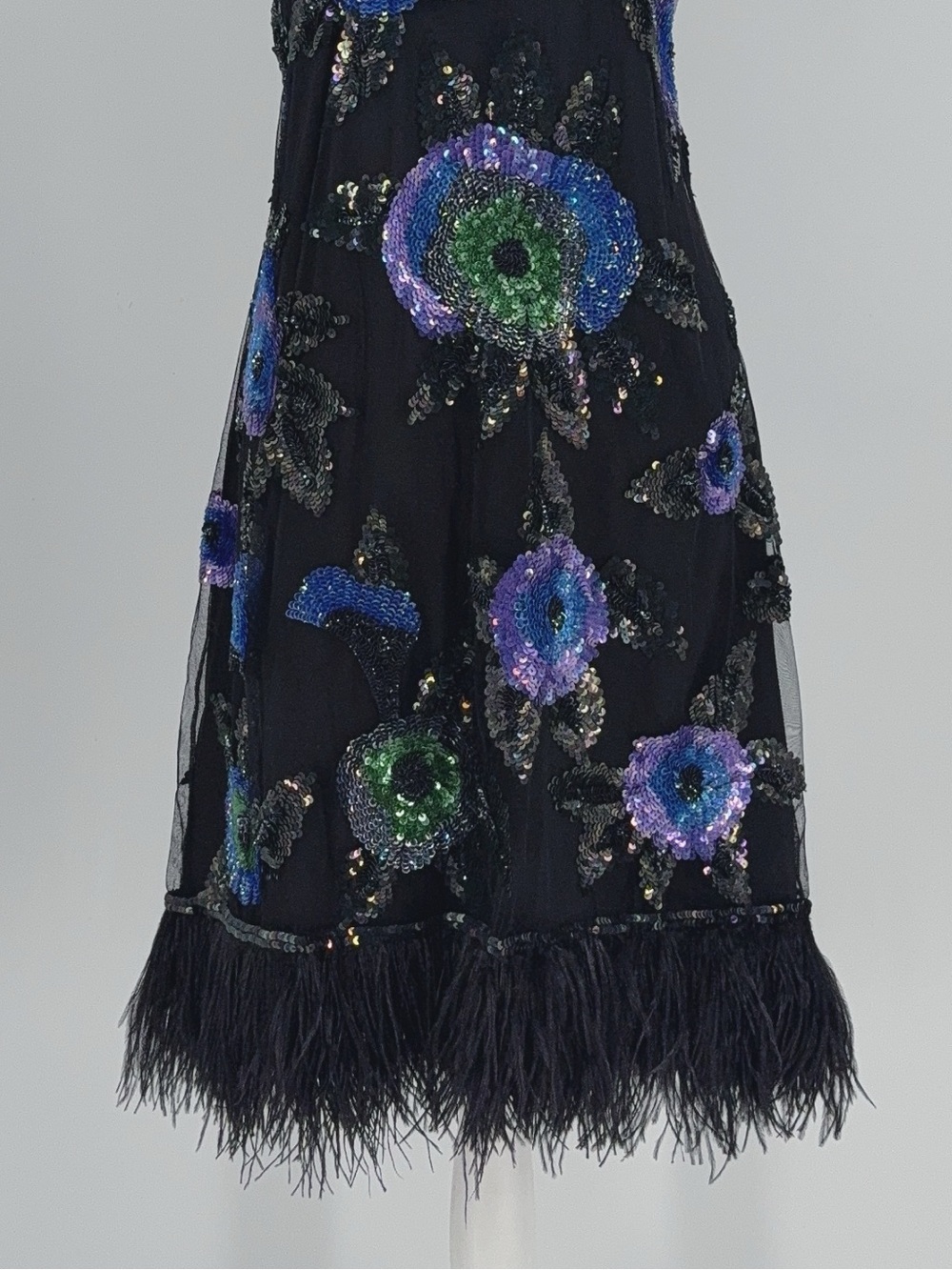 Ungaro Women’s Embellished Feather Cocktail Dress L NWOT - Picture 8 of 12